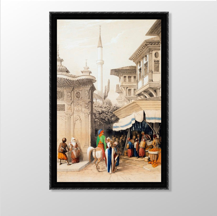 İstanbul’da Pazar (Çerçeveli) 64cm-94cm