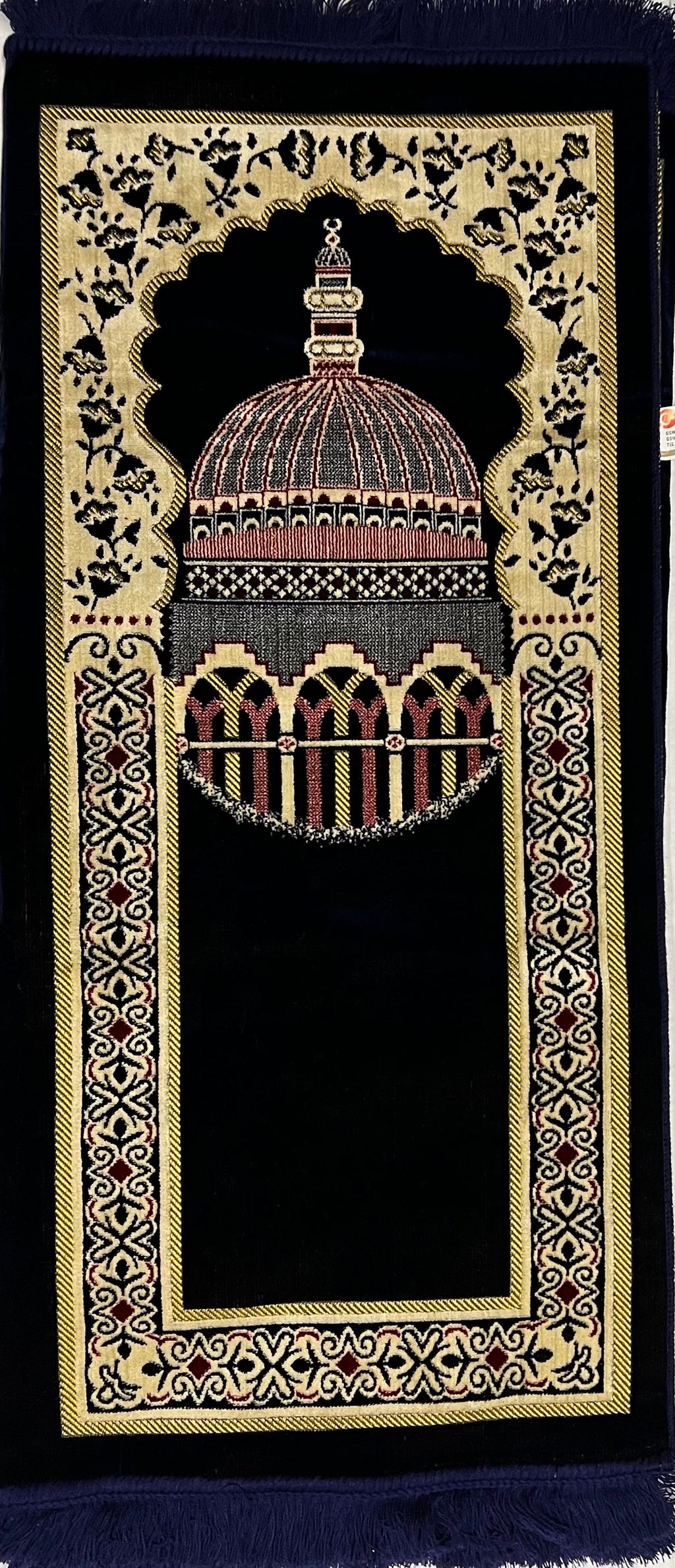 4-person prayer rug, Grup Seccade-4 kisilik(navy blue)