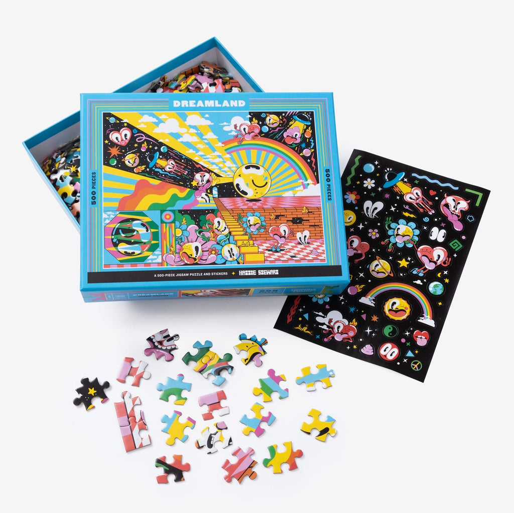 Dreamland: A 500-Piece Jigsaw Puzzle & Stickers: Jigsaw Puzzles for Adults