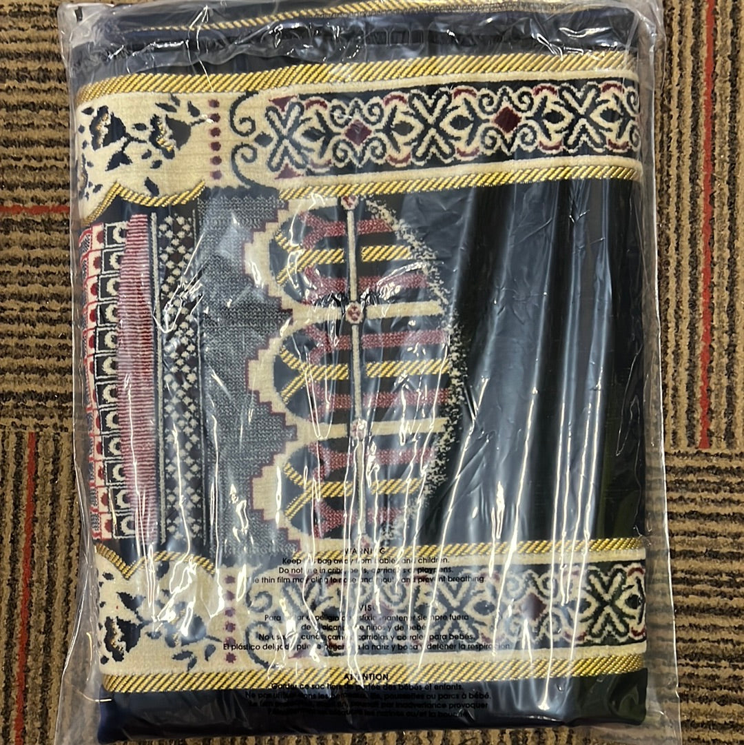 4-person prayer rug, Grup Seccade-4 kisilik(navy blue)