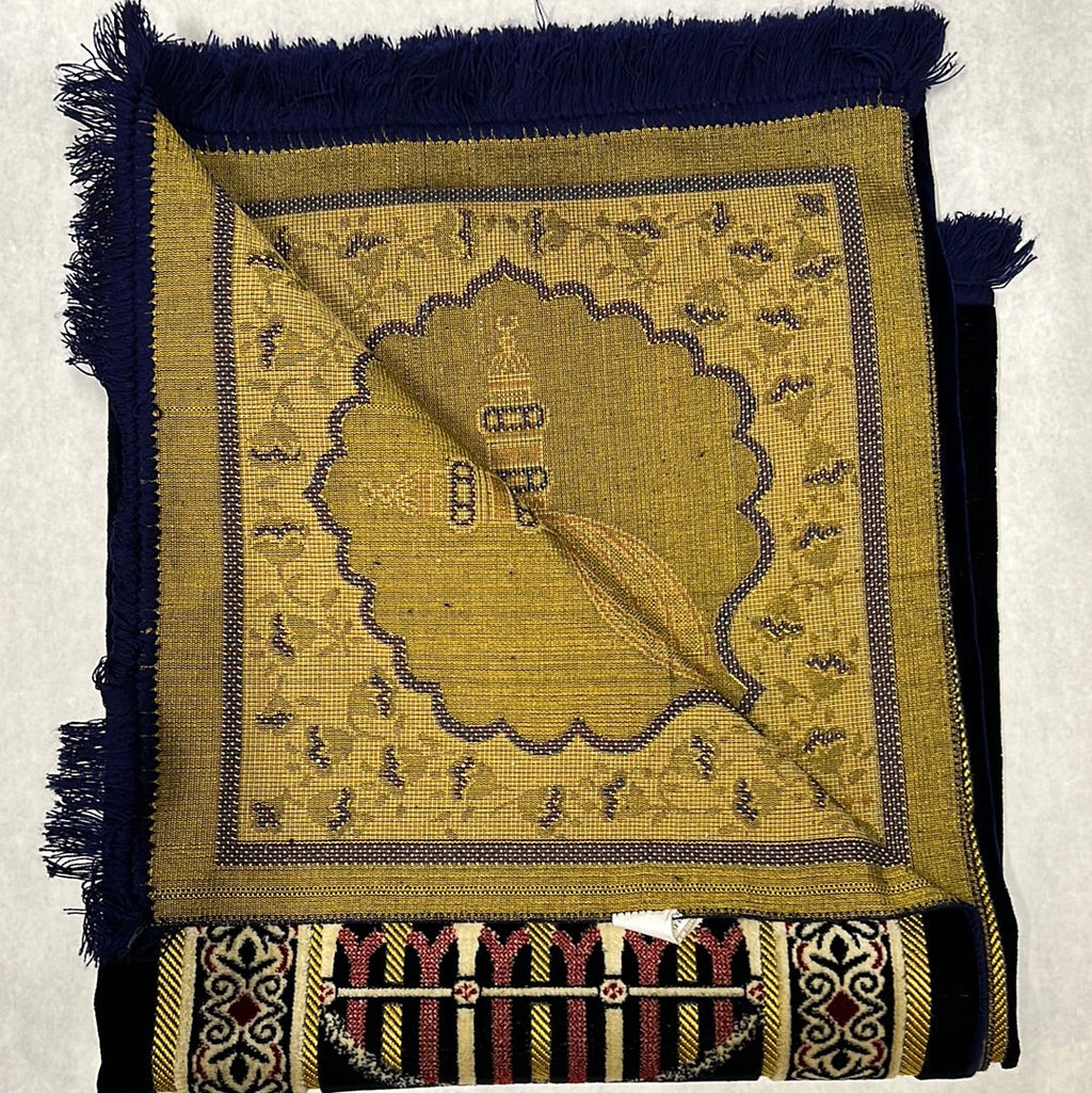4-person prayer rug, Grup Seccade-4 kisilik(navy blue)