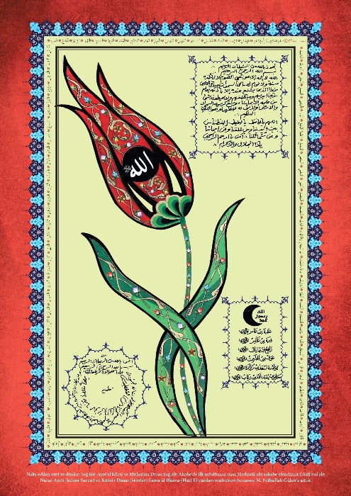 Kitmir, Ayet'el Kursi, Muhafaza Duasi, Nazar Ayeti (Cercevesiz)