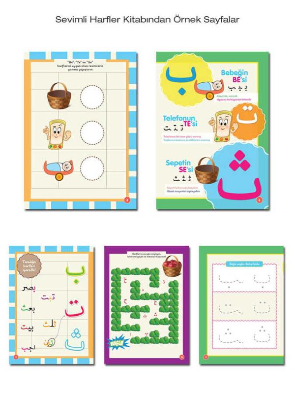 Okul Öncesi Elifba Seti sevimli harfler
