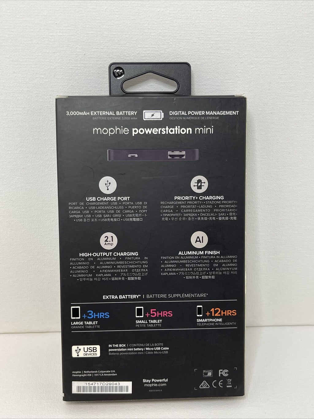 Mophie powerstation Mini - Universal External Battery for Smartphones (3,000mAh)