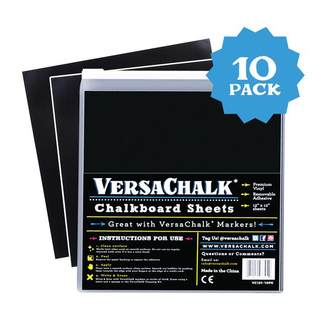 VERSA CHALK Chalkboard Vinyl Sheets (10 Pack)