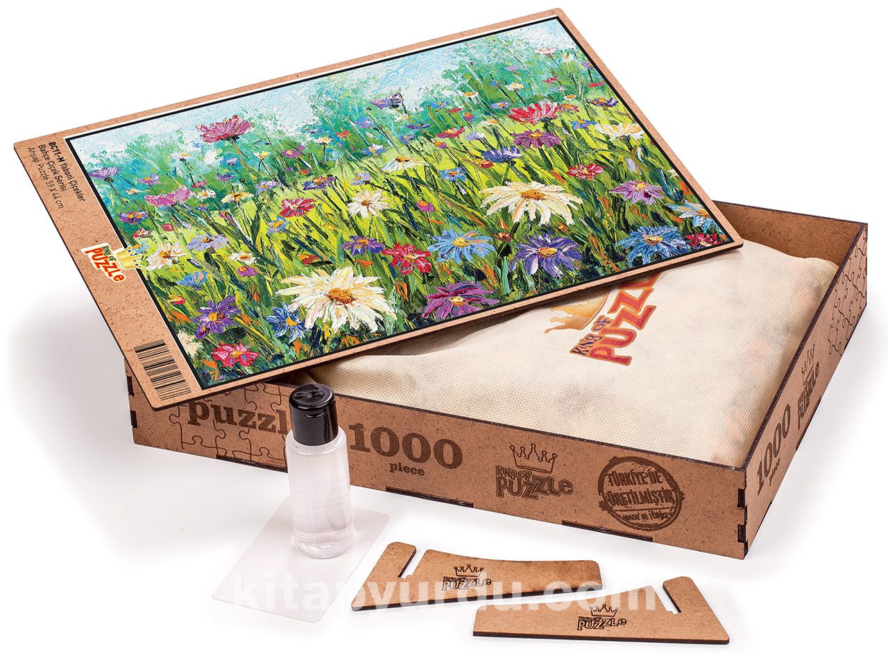 Yabani Çiçekler Ahşap Puzzle 1000 Parça