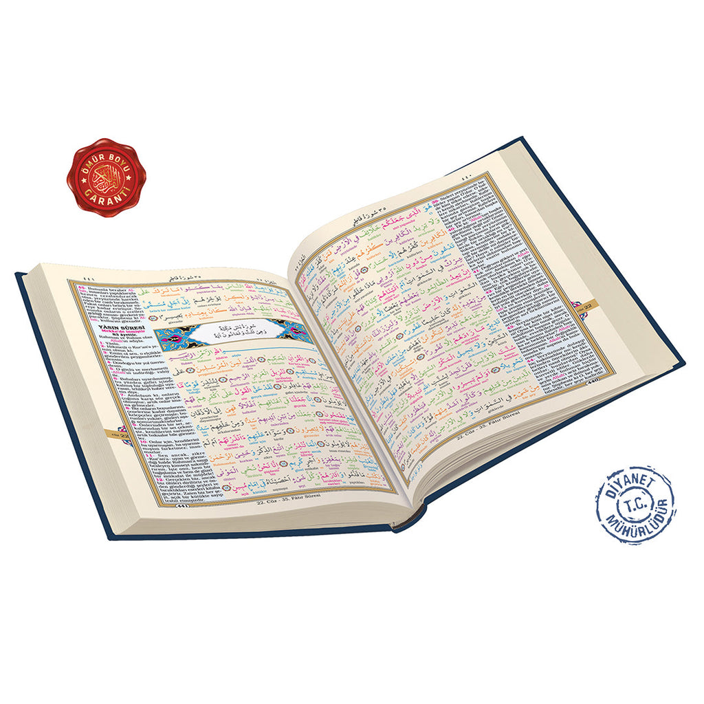 Bilgisayar Hatlı Kur'an-ı Kerim ve Kelime Meali (Orta Boy)